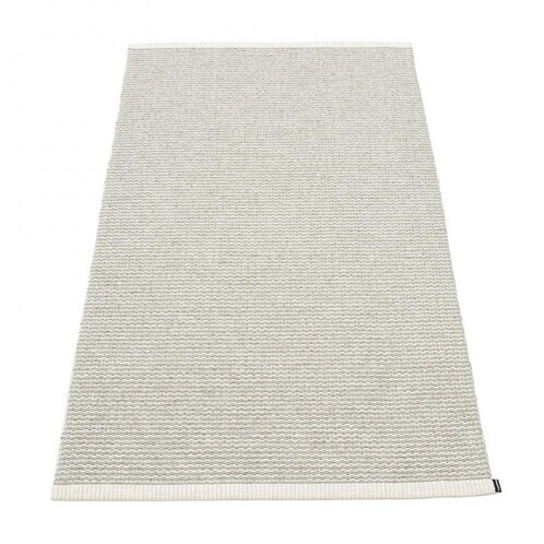 pappelina - Mono Rug 85x160cm - fossil grey - warm grey/woven/stitched edge/for indoor & outdoor use