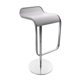 Lapalma - LEM S81 Barhocker Sitzfläche Edelstahl H88cm