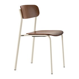 Thonet - S 243 stoel onderstel parelwit