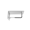 FROST - Unu Wall Coat Rack With 2 Hooks & Bar - white-aluminium/polished/WxHxD 20x15x30cm