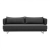 Softline - Jasper Sofa Bed - anthracite/Felt fabric 610/incl. 2 cushions/Sofa fabric and pillowslip removable