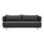 Softline - Jasper Schlafsofa - anthrazit/Stoff Filz 610/inkl. 2 Kissen/Sofa- und Kissenbezug abziehbar