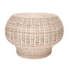 Gervasoni - Bolla - Table d'appoint / Ottomane - rotin tressé/Taille 1/Ø60cm