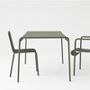 HAY Palissade Kollektion, moderner olivgrüner Metalltisch und Stühle, elegantes Design für Außenbereich. - Palissade Gartenstuhl 4er Set