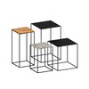 Zeus - Slim Irony Side Table 31x31cm