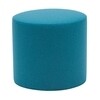 Softline - Drum Stool / Side Table M - turquoise/Felt fabric 582/H 40cm / Ø 45cm