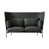 &tradition - Cloud High Back LN6 Sofa mit hohem Rücken - grün/Stoff kvadrat fiord 971/BxHxT 180x115x90cm/Füße schwarz