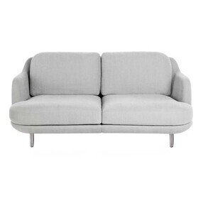 Fritz Hansen - Lune™ JH200 2-Sitzer Sofa Füße Aluminium