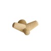 Woud - Tail Wing Clothing Hook - oak/with metal bracket/LxWxH 13x12.3x7.5cm