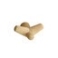 Woud - Tail Wing Garderobenhaken - eiche/mit Metallwinkel/LxBxH 13x12.3x7.5cm