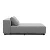 Softline - Nevada - Chaise-longue / lit de jour - gris/feutre 620/PxHxP 172x75x90cm/structure metal noir