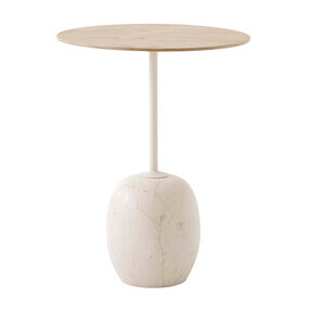 &Tradition - Table d'appoint Lato LN8 plateau bois rond