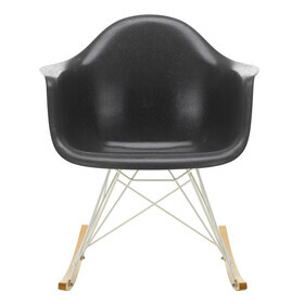 Vitra - Fauteuil à bascule Eames Fiberglass RAR structure blanc