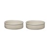 e15 - AC19 Salina - Ensemble de 2 petits bols - gris sable/vernissés au sel/fait main/H 4cm/Ø 15cm