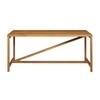 e15 - e15 TA21 Platz Dining Table H 95cm - oak/oiled/table top 5cm/LxWxH 230x92x95cm