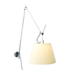 Artemide - Tolomeo Mega Parete Parchment Shade - aluminium/parchment shade/Ø 36cm/(on/off)