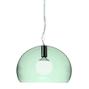Kartell - Small FL/Y Suspension Lamp - sage green/transparent/Ø38cm