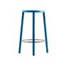 Plank - Blocco Barhocker - blau/edelstahl/H: 63cm