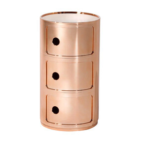 Kartell - Componibili 3 Metallic Container