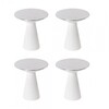 Schönbuch - Cone Set Of 4 Hooks - silver/white/open-pored