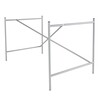 Richard Lampert - Eiermann 1 Table Frame eccentric - silver/incl. Set Height Adjustment/eccentric/110 x 66 x 66cm