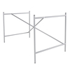 Richard Lampert - Eiermann 1 Tischgestell exzentrisch - silber/inkl. Höhenversteller 3,5cm/exzentrisch/110 x 66 x 66cm