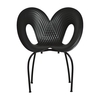 Moroso - Ripple Chair - carbon black/frame stainless s/matt