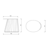 ClassiCon - Pli - Table d'appoint bas - dessin au trait