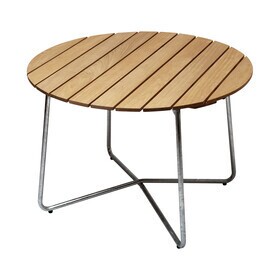 Grythyttan - 9A 100 Garden Dining Table Ø100cm Oak