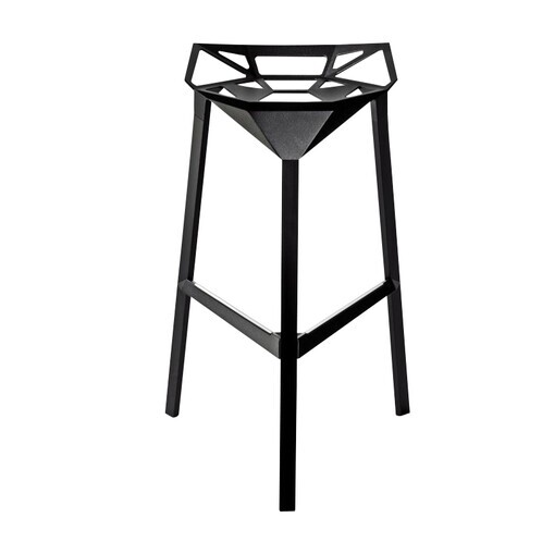 Magis - Stool One - Tabouret - noir/laqué/hauteur 84cm