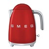 Smeg - SMEG KLF03 - Bouilloire 1,7l - rouge/laqué/PxHxP 22,3x24,8x17,1cm/élément de chauffage intégré/Soft-Opening