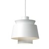&tradition - Utzon Pendant JU1 - Pendellamp - wit/staal gelakt/wit weefsel kabel/h 22cm/Ø 23cm