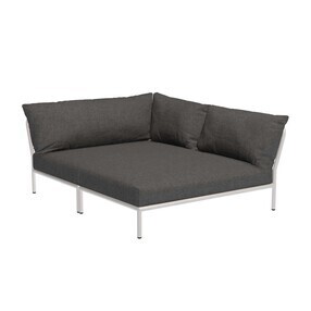 HOUE - Level 2 Cozy tuin sofa rechts onderstel gedempt wit