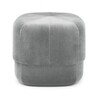 Normann Copenhagen - Circus Pouf Small - Tabouret - gris/Velour/Ø x H: 46 x 40cm
