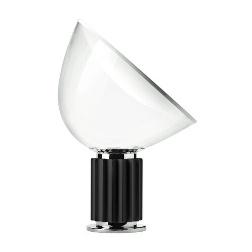 Flos - Taccia - Lampe de table LED - noir/anodisé/H:64,5cm x Ø 49.5cm/2700K/2068lm/CRI 93