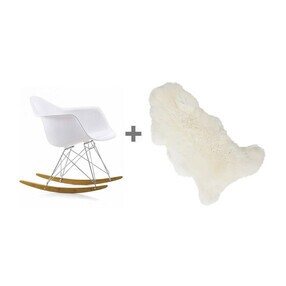 Vitra - Promotion Set RAR Rocking Chair + Fur