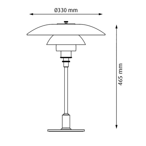 louis poulsen PH 3½-2½ glass table lamp - 5744166179