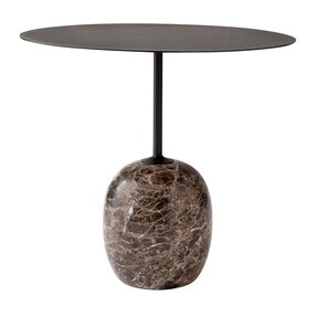 &Tradition - Table d'appoint plateau acier rond Lato LN8