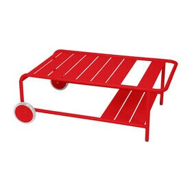 Fermob - Luxembourg niedriger Gartentisch mit Rollen