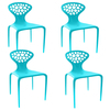 Moroso - Supernatural - Lot de 4 Chaises - turquoise/mat