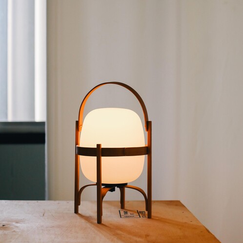 Santa & Cole Cestita Batería LED Akkuleuchte Glas | AmbienteDirect