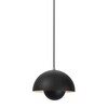 &tradition - Flower Pot VP1 - Suspension - noir/mat/câble noir/H 16cm/Ø 23cm