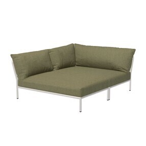 HOUE - Level 2 Cozy tuin sofa links onderstel gedempt wit