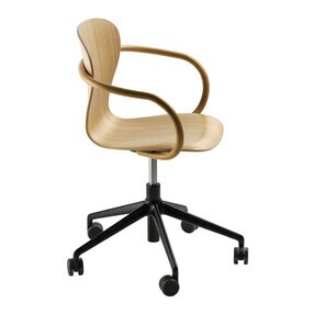 Thonet - S 220 FDRW Drehstuhl mit Rollen