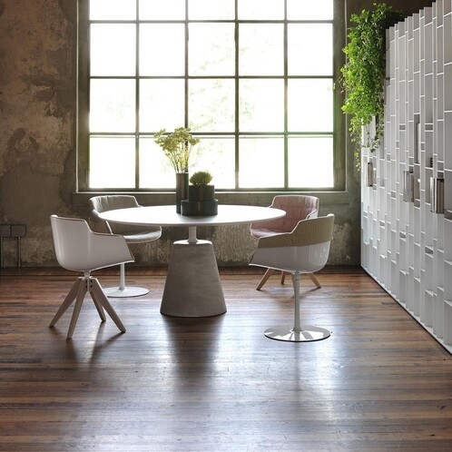 MDF Italia - Flow Slim - Fauteuil pied central pivotant