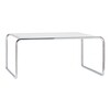 Thonet - Thonet B20a - Table basse - blanc/laqué/châssis chrome/80x80x36cm