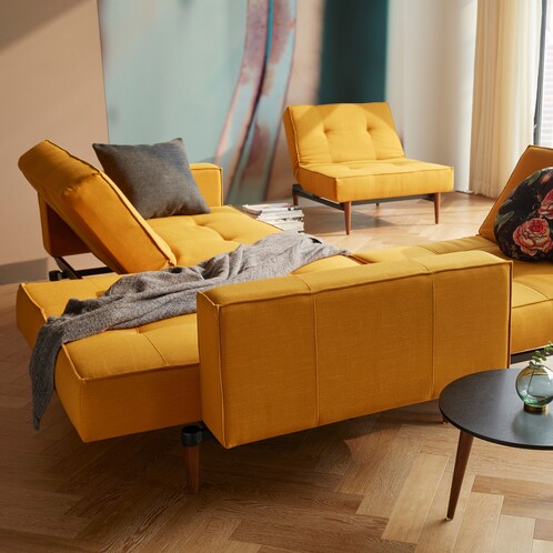 Innovation Living Splitback Styletto Sessel AmbienteDirect | Holz dunkel