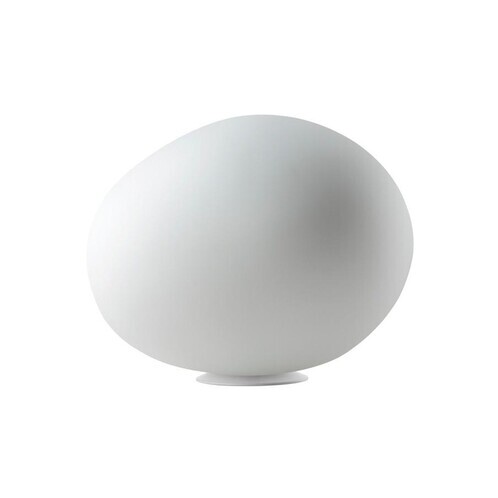 Foscarini - Gregg Media Bodenleuchte / Tischleuchte - weiß/Glas/Größe 2/LxBxH 31x26x26cm