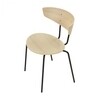 ferm LIVING - Herman - Chaise - naturel/bois de chêne huilé/structure noire/LxPxH 50x47x74cm