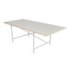 Richard Lampert - Eiermann 1 - Tafel midden - wit/eikenk./onderstel zilver/incl. hoogteverstelling 3,5cm/200x90cm